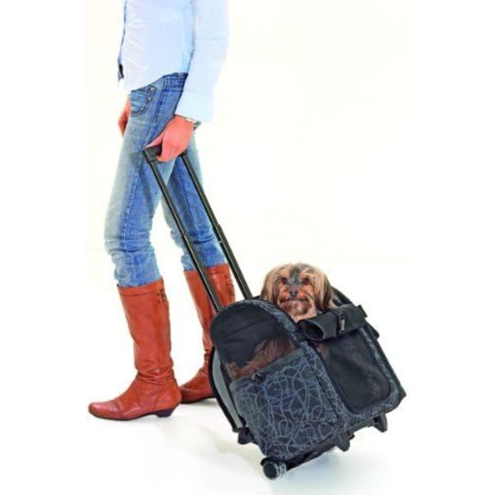 Чемодан Karlie Smart Trolley City L чорного кольору, 52 x 29 x 32 см