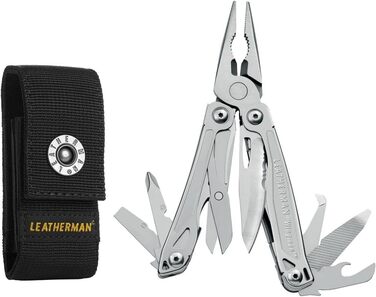Leatherman Wingman Multi-Tool - 14 Tools for Every Situation - Stainless Steel, with Nylon Holster