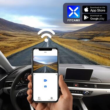 Відеореєстратор Fitcamx для Audi A3 A4 A5 A6 Q3 Q5 Q7 (B8/B9) 2013-2017, 4K UHD WiFi, 64GB карта