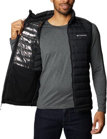Columbia Powder Lite II жилет пуховий чоловічий чорний M - легкий безрукавник для холодної погоди