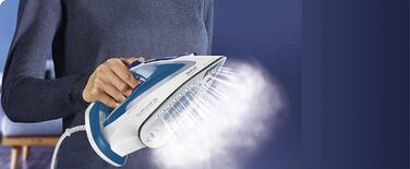 Tefal FV5751 Durilium Plus Steam Iron, 220g Steam Shot, 2700W, Test Winner 2019 best sole | Durilium AirGlide sole with three steam zones, self-cleaning function, anti-scale system