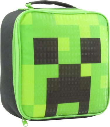 Набір ланч Minecraft Creeper: Ланчбокс, пляшка та контейнер для снеків. Ідеальний подарунок для хлопчиків-геймерів.