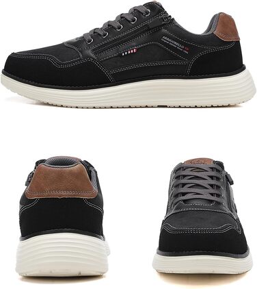 ARRIGO BELLO Чоловічі кросівки для активного відпочинку: легкі, зручні, для туризму та бігу. Розміри 41-46, колір чорний