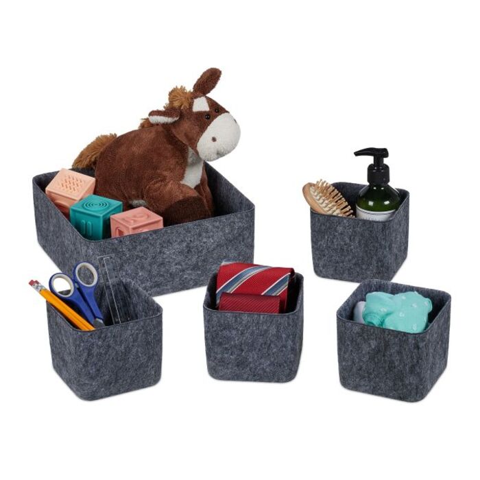 Relaxdays Drawer Organizer 5-Piece Set