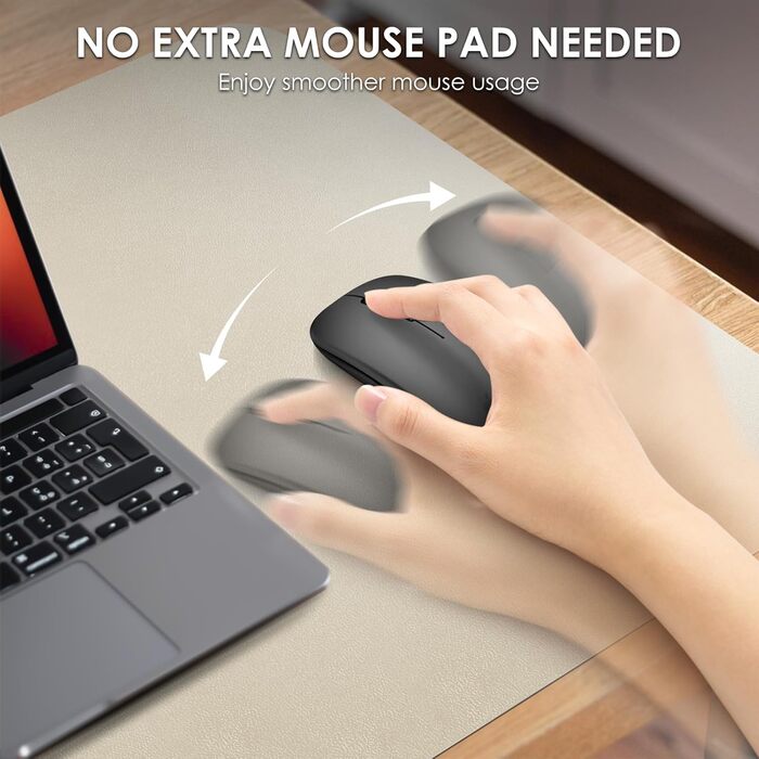 Підкладка на стіл Vicwe 120x60 см, жовта, з ПВХ, антиковзка, для офісу та дому