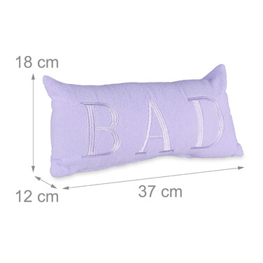 Relaxdays Neck Pillow Bathtub BATH purple