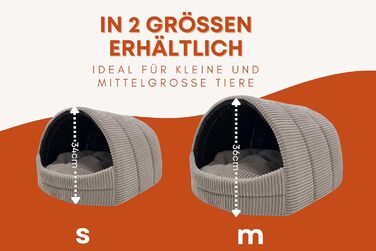 Будка для собак ODOLPLUSZ Hundehütte, сіра, Cord, розмір M - комфортна, зручна, для собак та котів