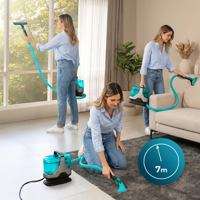 Пилосог-мийка Cecotec Conga 1700W 3-в-1: для килимів, плям та підлоги, резервуари 1600/950 мл, радіус 9м