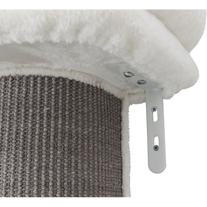 TRIXIE Cat Tree Acadia 160 cm in white/grey – multi-level cat tree with cosy lounging areas and wall mounting, comfortable & stable – 44073