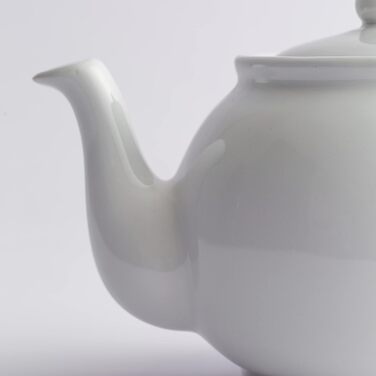 Чайник із кераміки Price & Kensington 1100 мл, пастельний білий, на 6 чашок