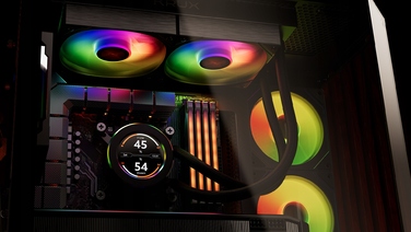 Рідинне охолодження AIO KRUX HydroGlance 240 ARGB з LCD-дисплеєм