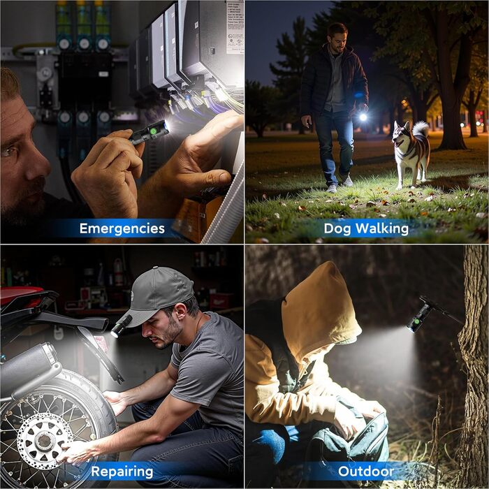 LED ліхтарик GEARLITE EDC Mini - 5000 люмен, 5 режимів, акумуляторний, IPX4, магнітна кришка