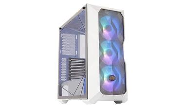 Корпус для ПК Cooler Master MasterBox TD500 Mesh ARGB, 3 вентилятори 120 мм, загартоване скло, білий