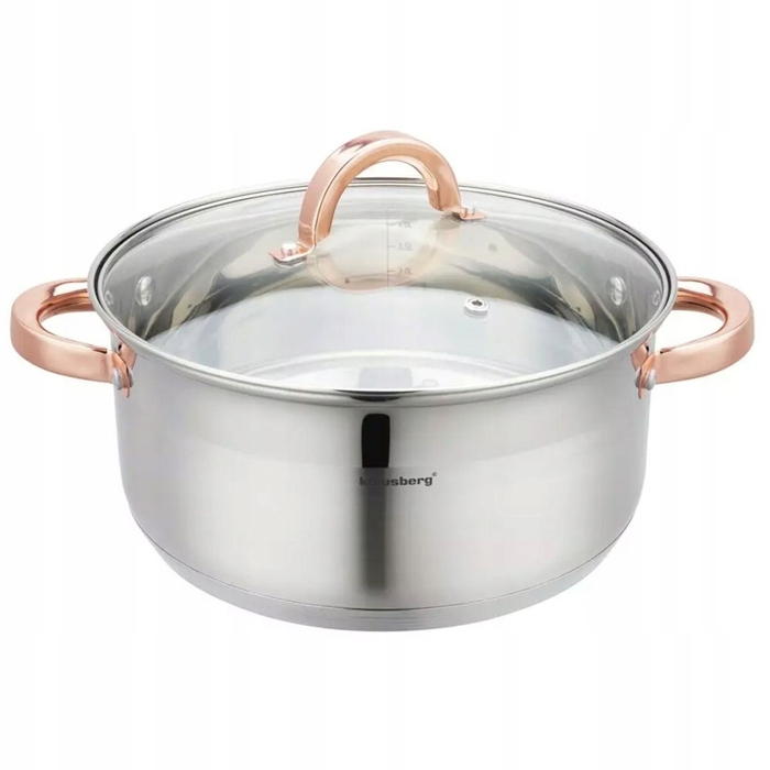 Пароварка Klausberg (3 елементи), 24 см, Rose Gold, KB-7734
