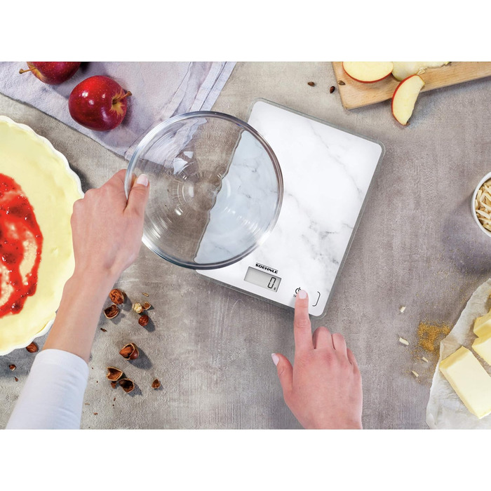 Кухонні ваги Soehnle Page Compact білі, цифрові, до 5 кг, LCD-дисплей, функція тарування