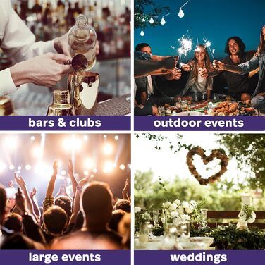 Набір келихів для шампанського Matana 48 шт. 150 мл, пластикові, преміум-якість, багаторазові