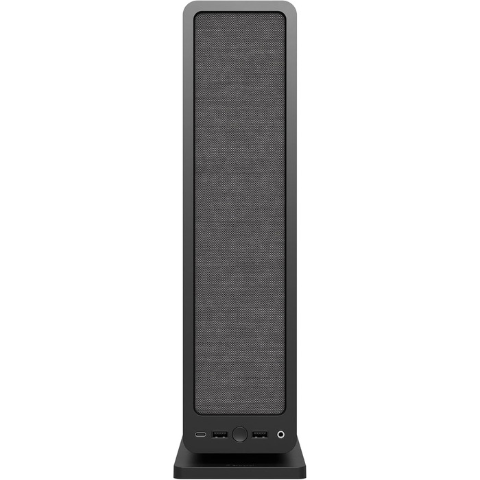 Корпус Fractal Design Ridge Black Mini-ITX для ігрового ПК з PCIe 4.0, 2 вентилятори 140мм PWM, USB Type-C