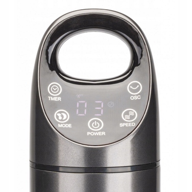 Колонний вентилятор Powermat SATIN TOWER-80, сріблястий/сірий
