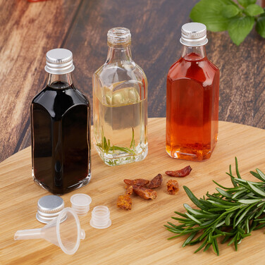 Relaxdays Set of Small Bottles, 50 ml