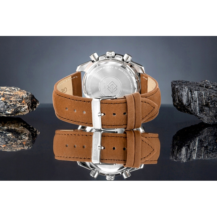 Чоловічий годинник Giewont Chronograph Sapphire, коричнево-синій GW8720-A2