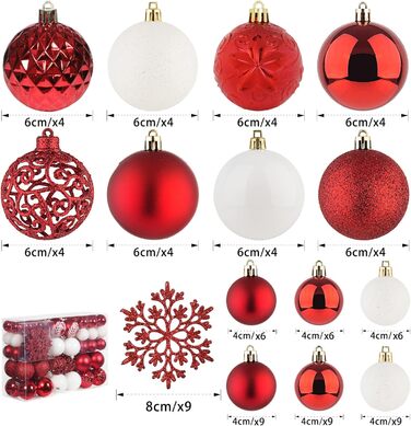 Набір прикрас на ялинку SY CRAFT 86 шт. - кульки, сніжинки, подарункові пакети (золотий)