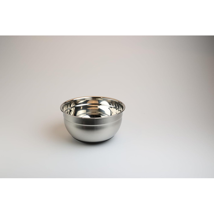 MOON HOME Миска для перемішування Big Turbulence, з гумовим протиковзким дном, з нержавіючої сталі, придатна для миття в посудомийній машині, ідеальна для приготування та випікання, міцна кухонна миска, Ø24 x 13 см, велика