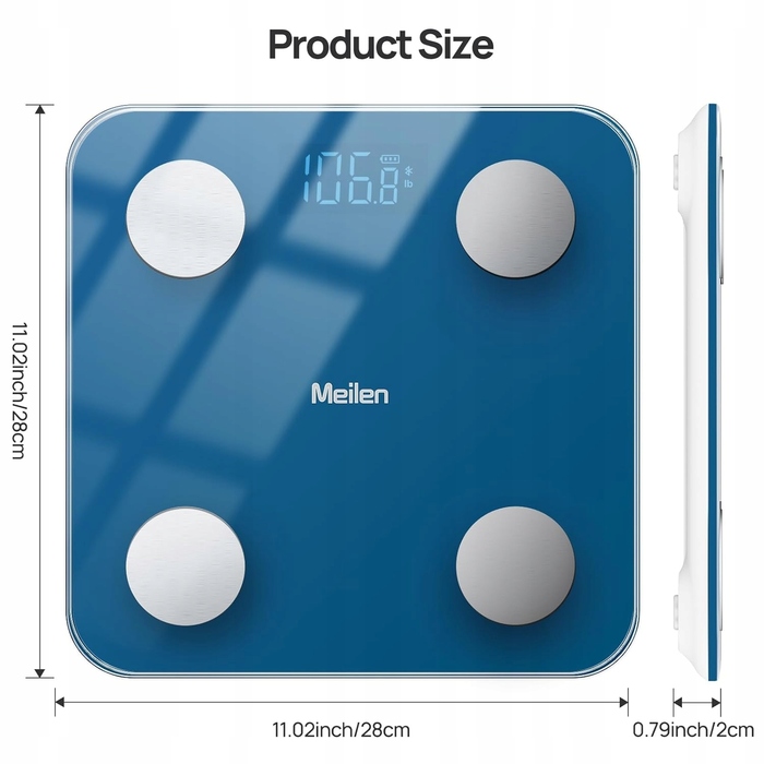 Інтелектуальні цифрові ваги з додатком: моніторинг BMI та аналіз показників