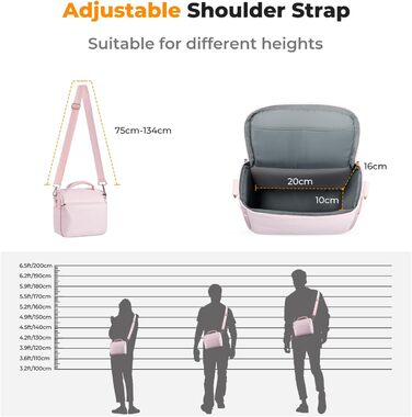 Сумка-рюкзак для фотокамери K&F Concept C-rosa, рожева, для фотографів