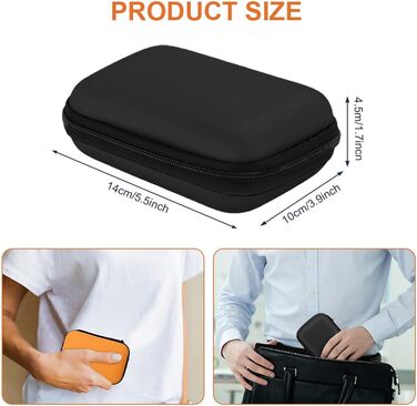 Органайзер для кабелів та гаджетів: універсальна сумка-чохол для USB-кабелів, Power Bank, USB-накопичувачів (#5 Чорний)