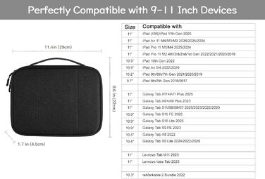 Органайзер для електроніки Dadanism Universal Tech Pouch - подвійний чохол для планшетів 9-11