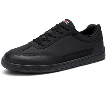 Чоловічі робочі черевики LARNMERN: неслизькі, дихаючі, з широким носком та сталевим підноском, чорні, розмір 42 EU