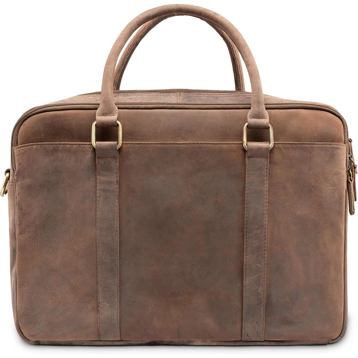 Сумка для ноутбука Leabags Leder Aktentasche чоловіча шкіряна 16