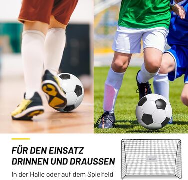 Ворота футбольні Dunlop 240x160x85/120x300x200 см - Металеві, для тренувань, всі вікові групи, просте встановлення (Чорний, 300x205x120 см)