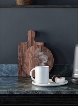 AEG K7-1-6BP Kettle (7 temperature settings, 3-fold safety switch-off, keep-warm function, 1.7 liters, drip stop, easy cleaning, 360° base, anti-slip coating, LED display, gray)