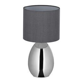 Relaxdays Table Lamp Metal & Fabric