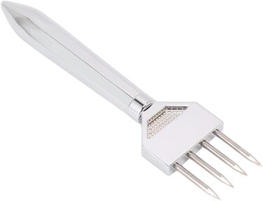 Eishacker, Professional Manual Ice Pick made of Stainless Steel, Ice Pick, Breaker, Ice Pick with Wooden Handle, Bar Ice Chisel for Restaurants, Bartenders, Ice Breaking, Kitchen (Type A)