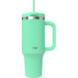 Contigo Streeterville Thermos Flask 1200 ml with Handle and Straw | Insulated Stainless Steel Thermos Drink Bottle with Lid | Keeps Cold for 29 Hours | Travel Mug | Thermos Mug | BPA-free (Reef)