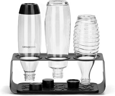 SodaStream Premium Bottle Drip Tray | Stainless Steel | Compatible with Bottles | Color: Matte Black