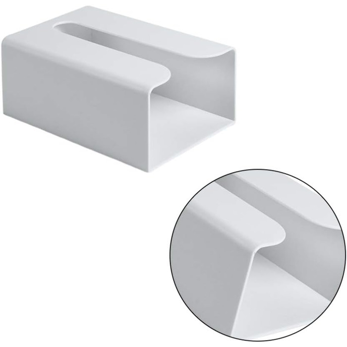 Cabilock Towel Dispenser Wall Tissue Box Wall Mount Under Table Cabinet No Trace Paper Towel Paper Towel Folded Towel Storage Kitchen Bathroom Toilet Office Gray