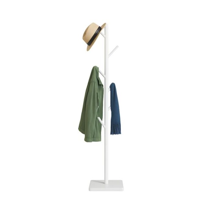 Relaxdays Bamboo Coat Rack with 8 Hooks