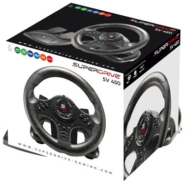Кермо для гонок Subsonic Superdrive SV450 з педалями та перемикачем передач - сумісність з Xbox, Switch, PS4, Xbox One, PC
