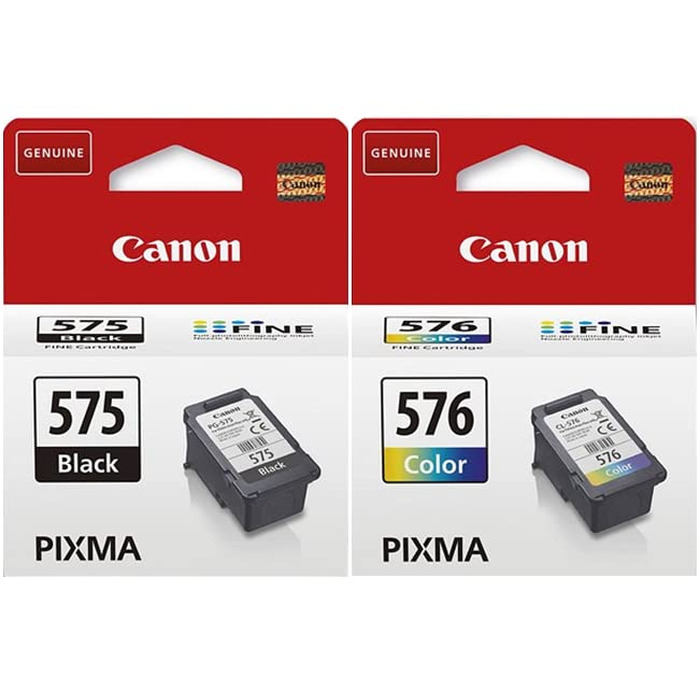 Комплект картриджів Canon PG-575 чорний та CL-576 кольоровий для принтерів Canon PIXMA