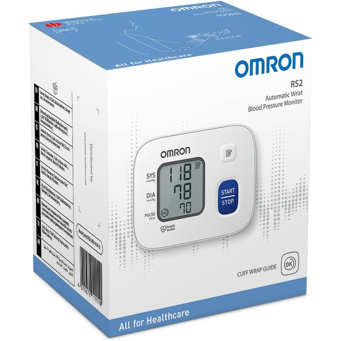 Тонометр на зап'ясті Omron RS2 - вимірювання артеріального тиску