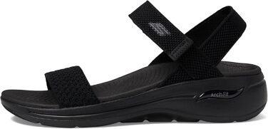 Сандалі жіночі Skechers Go Walk Arch Fit - Чорні текстильні, 38 EU