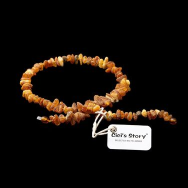 Янтарне намисто для собак та котів - Сертифікований бурштинець з Балтійського моря преміум-якості, 41 см