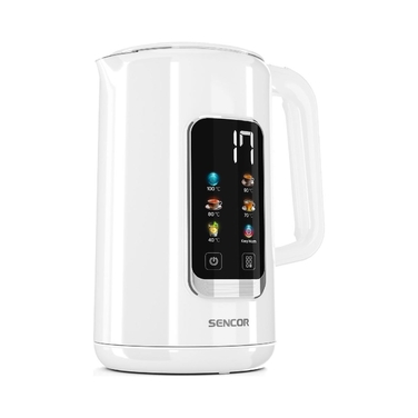 Електричний чайник Sencor SWK 0950WH, 2200 Вт, 1,7 л, білий