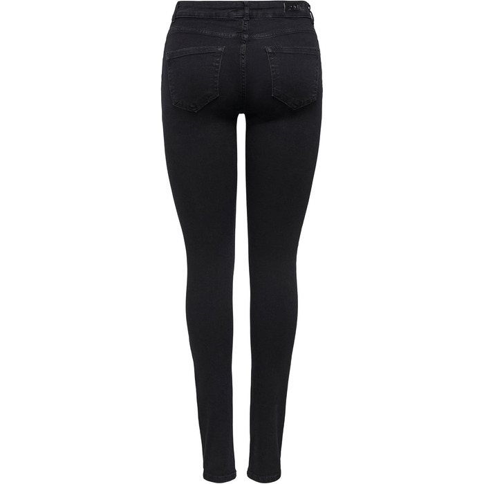 Жіночі джинси ONLY Onlblush Life Mid Sk DNM Rea1099 Noos, чорний денім, розмір XXS/30L