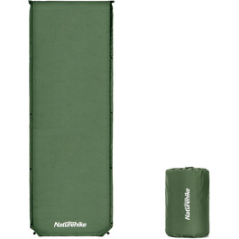 Надувний килимок для кемпінгу Naturehike - 6 см, сірий/темно-зелений, для подорожей та піших прогулянок