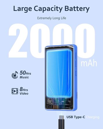 MP3 плеєр AGXOV з Bluetooth та WiFi, Android 4.02