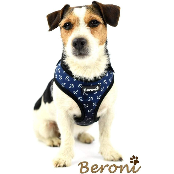 Шлейка для собак Softgeschirr, шлейка для грудей Anker Maritim, регульована, для відпочинку, літо (L (ОБ: 37-42см, Грудка: 47-63см)) (M)